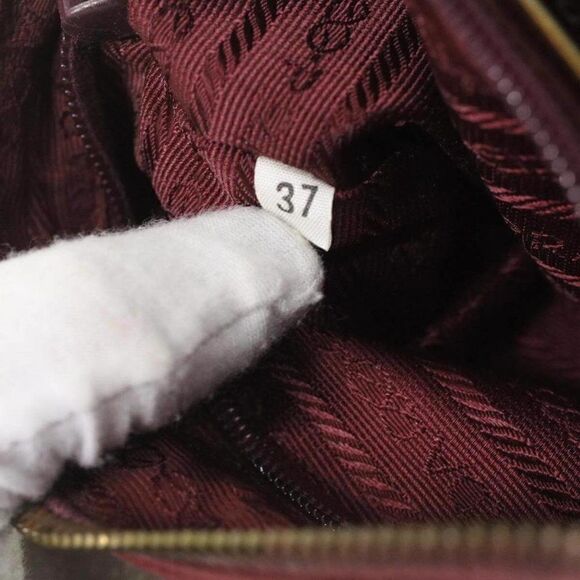 PRADA Chain Shoulder Bag Nylon Red - Picture 12 of 15